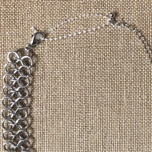 TRACI LYNN Crystal Drop Chain Link Crush Necklace - Picture 2 of 6